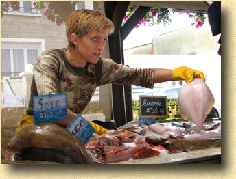 Normandy Calvados Grandcamp Fish Market